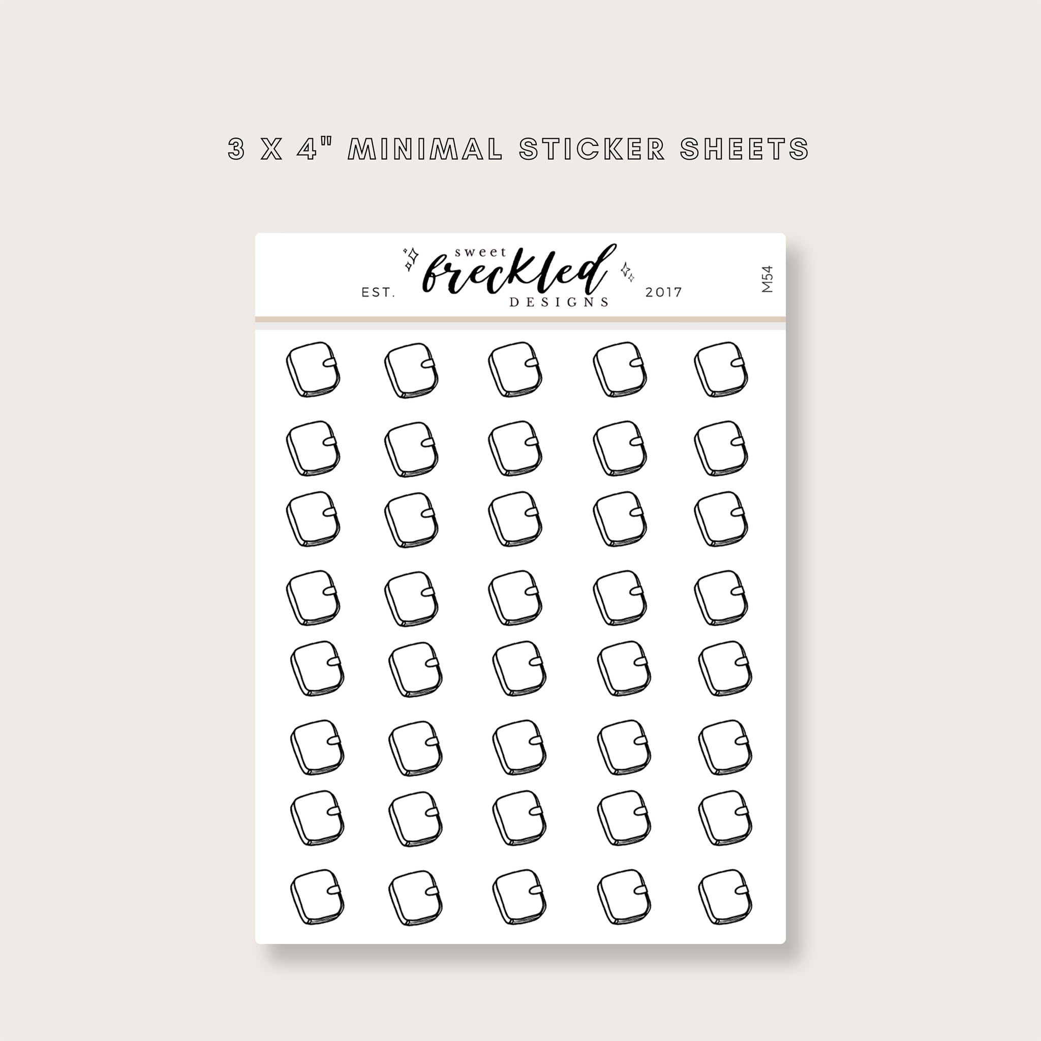 Minimalistic Mini Planner Stickers